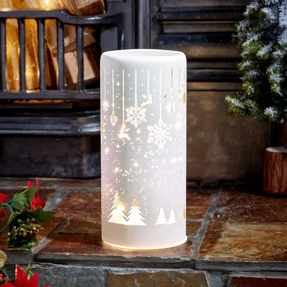 Illuminated Globe Lantern - White