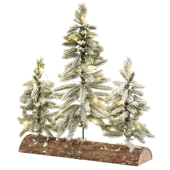 Illuminated Trees Table Centrepiece Decoration - 28cm