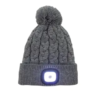 Integrated Light Bobble Hat