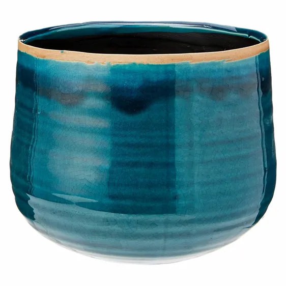 Ivyline Como Turquoise Planter Ø14cm - image 2