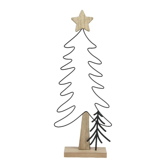 Iron Christmas Tree Outline Decoration
