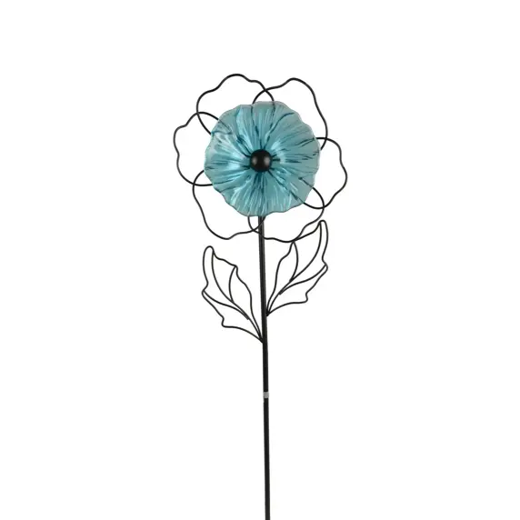 Iron Flower Garden Stake - image 1