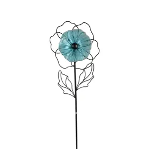 Iron Flower Garden Stake - image 1