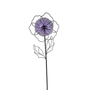 Iron Flower Garden Stake - image 2