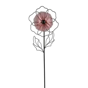 Iron Flower Garden Stake - image 3