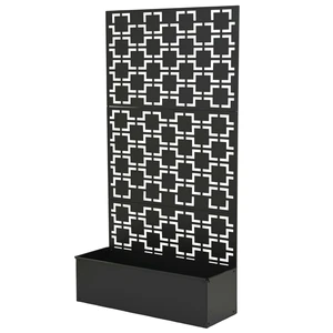 Iron Geometric Planter Screen