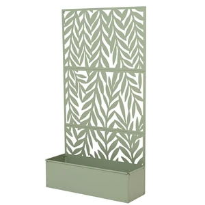 Iron Leaf Planter Screen