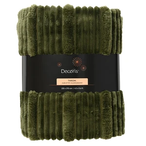 Irregular Stripe Throw - Green