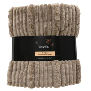 Irregular Stripe Throw - Warm Grey