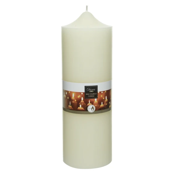 Ivory Pillar Candle - 10x30cm