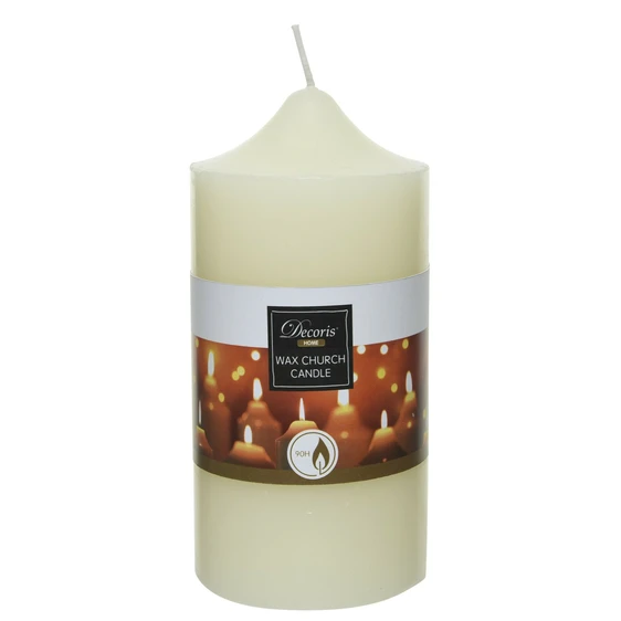 Ivory Pillar Candle - 7x15cm