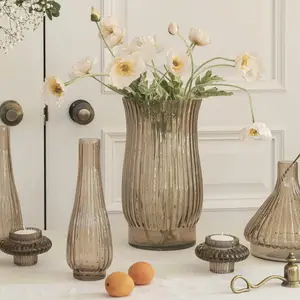Ivyline Airlie Ribbed Apricot Vase - image 1