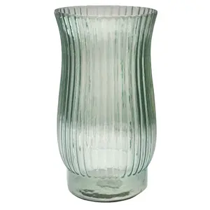 Ivyline Airlie Ribbed Sage Green Vase