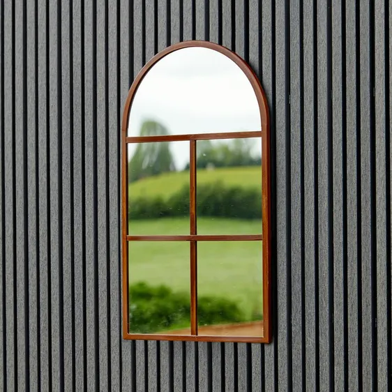 Ivyline Archway Outdoor Mirror - Natural Rust - image 1