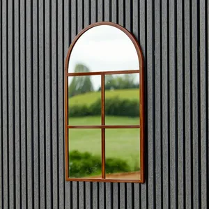 Ivyline Archway Outdoor Mirror - Natural Rust
