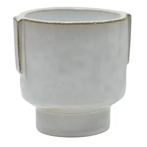 Ivyline Aries Handled White Planter - image 2