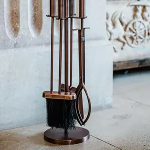 Ivyline Copper Fireside Companion Set - image 1