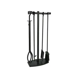Ivyline Black Fireside Companion Set