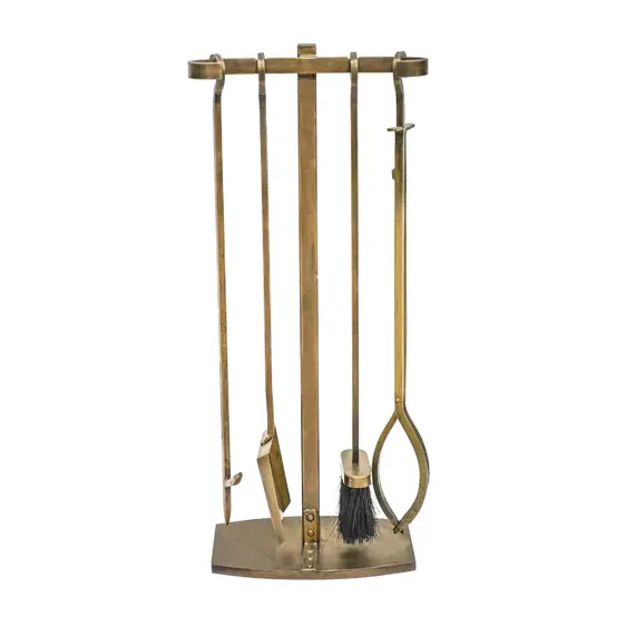 Ivyline Brass Fireside Companion Set - image 2