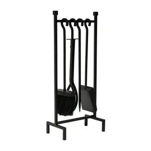 Ivyline Black Hanging Rack Fireside Companion Set - image 2