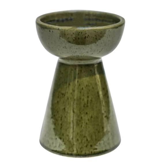 Ivyline Bowen Moss Pillar Candle Holder - Medium