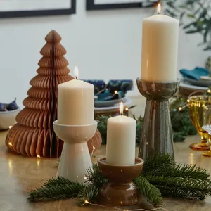 Ivyline Bowen Moss Pillar Candle Holder - Large - image 2
