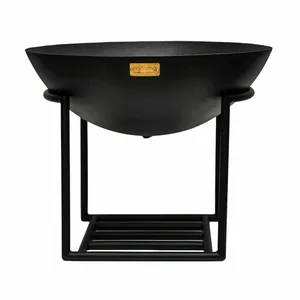 Ivyline Cast Iron Black Firebowl on Stand - Extra Large - image 4