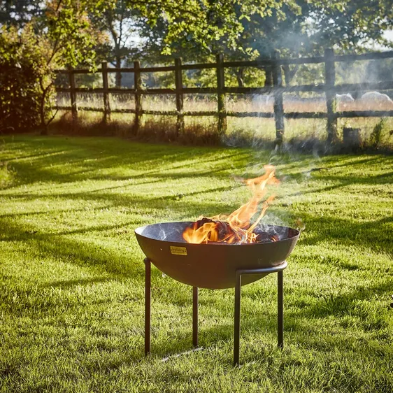 Ivyline Cast Iron Rust Firebowl on Stand - Extra Large - image 2