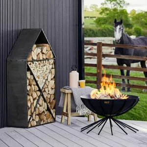 Ivyline Dakota Black Fire Pit - Wide - image 1