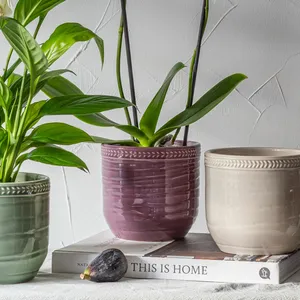 Ivyline Delphine Plum Planter 13cm - image 1