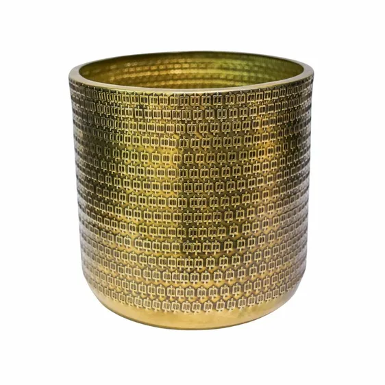 Ivyline Embossed Gold Planter - image 3