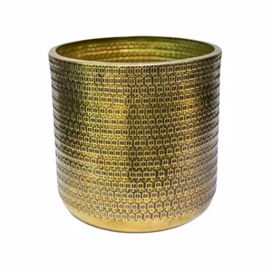 Ivyline Embossed Gold Planter - image 3