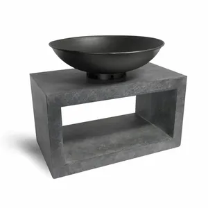 Ivyline Firebowl on Rectangle Console - Cement - image 2