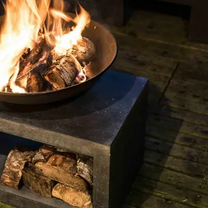 Ivyline Firebowl on Rectangle Console - Granite - image 1