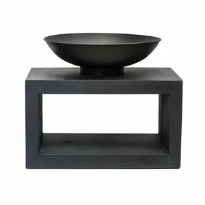 Ivyline Firebowl on Rectangle Console - Granite - image 2