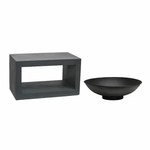 Ivyline Firebowl on Rectangle Console - Granite - image 3