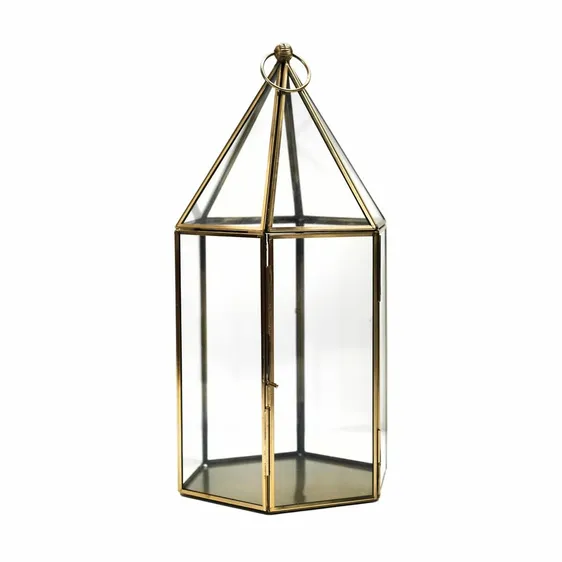 Ivyline Glasshouse Terrarium - Antique Brass - image 2