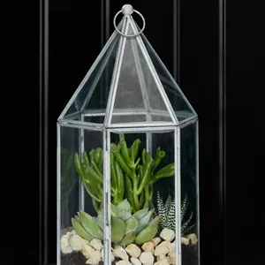 Ivyline Glasshouse Terrarium - Galvanised