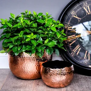 Ivyline Hammered Copper Planter - Small - image 3