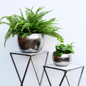 Ivyline Hammered Nickel Planter - Small - image 1