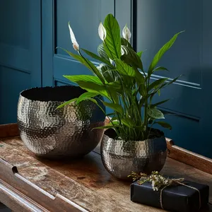 Ivyline Hammered Nickel Planter - Small - image 2
