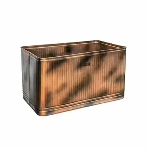 Ivyline Hampton Copper Rectangular Planter - Medium - image 2