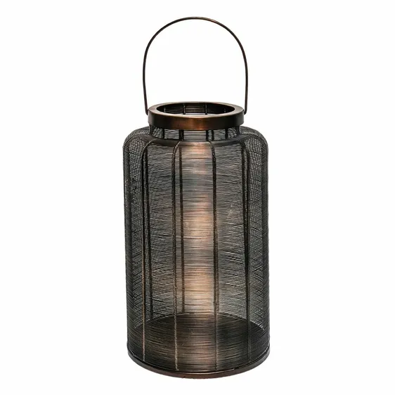 Ivyline Woven Hampton Copper Lantern - Medium - image 3