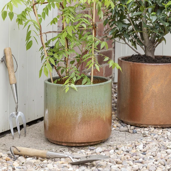Ivyline Hazelton Forest Copper Planter 24cm - image 1