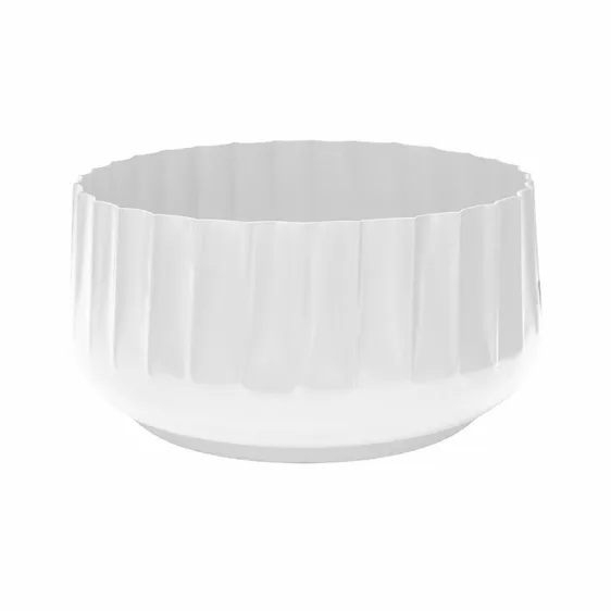 Ivyline Hudson Corrugated Bowl Planter - White - image 1