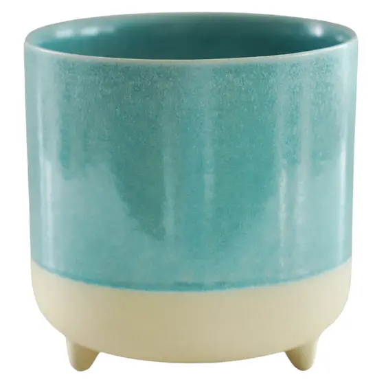 Ivyline Jolie Aqua Reactive Glaze Planter - Medium - image 1