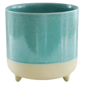 Ivyline Jolie Aqua Reactive Glaze Planter - Small - image 2