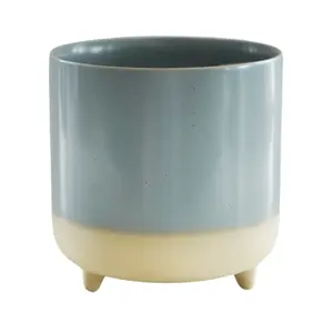 Ivyline Jolie Sky Blue Reactive Glaze Planter - Small - image 1