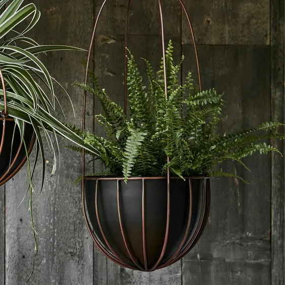 Ivyline Kensington Copper Hanging Planter - Large - image 3