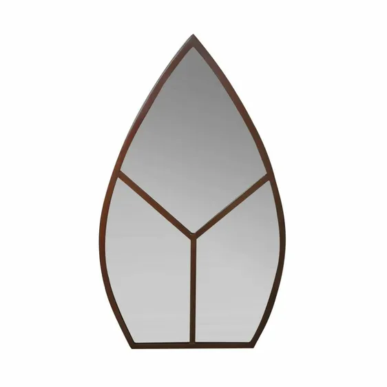 Ivyline Outdoor Leaf Arch Mirror - Rust - image 2